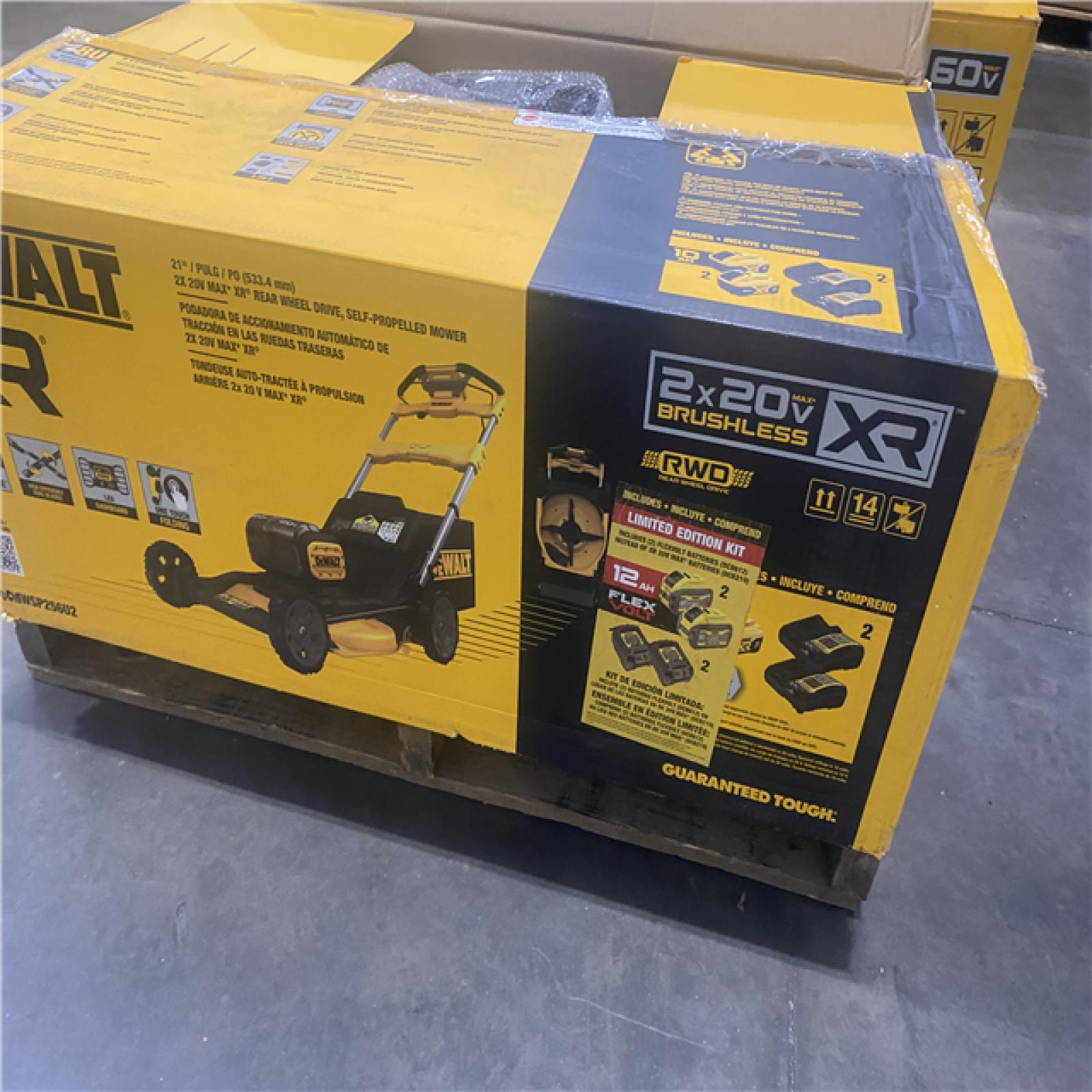 Dallas Location - As-Is 	2x20V MAX 21 in. Cordless Battery Powered Self Propelled Lawn Mower Kit with (2) 10 Ah Batteries and Chargers