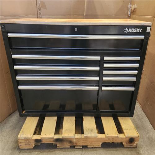 Phoenix Husky Modular Tool Storage 52 in. W x 20 in. D Standard Duty Black Mobile Workbench Cabinet