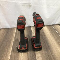 AS-IS Milwaukee 18V Lithium-Ion Cordless Drill Driver/Impact Driver Combo Kit