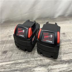 AS-IS Milwaukee 18-Volt Lithium-Ion XC Extended Capacity 5.0 Ah Battery Pack (2-Pack)