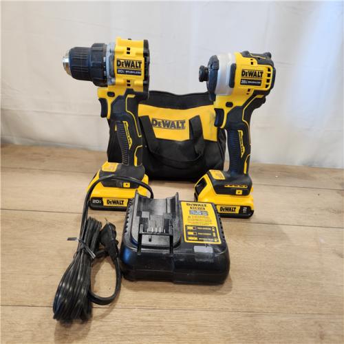 AS-IS- DEWALT ATOMIC 20-Volt MAX Lithium-Ion Cordless Combo (2-Tool) Kit