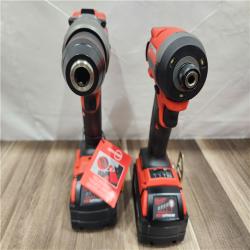AS-IS- MILWAUKEE FUEL 18V Lithium-Ion Brushless Cordless Hammer Drill and Impact Driver Combo Kit