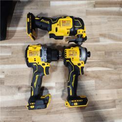 HOUSTON LOCATION - AS-IS DEWALT 3 TOOL COMBO KIT W/ (2) BATTERY & CHARGER