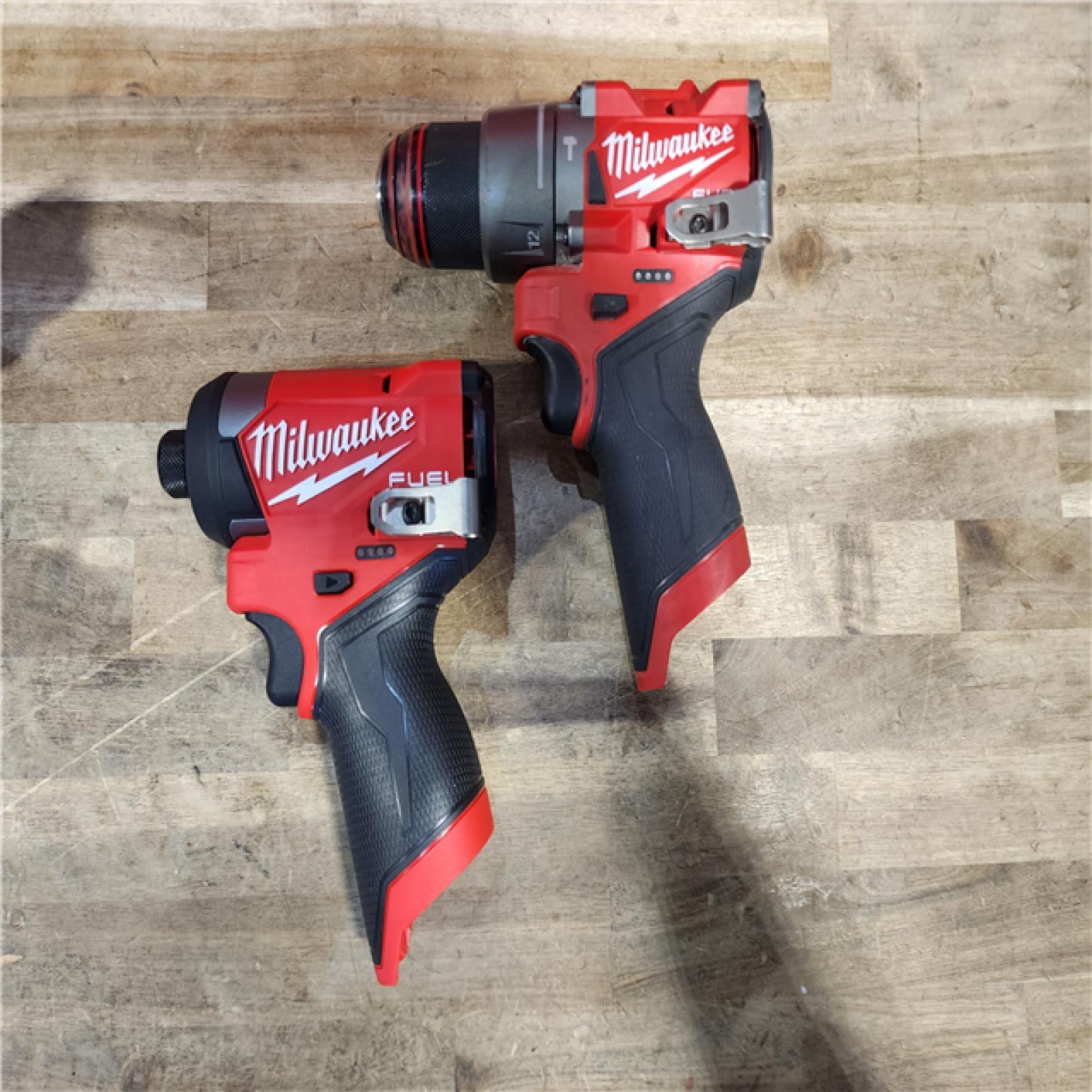 HOUSTON LOCATION - AS-IS Milwaukee 3497-22 12V Brushless Hammer Drill and Impact Driver Combo Kit