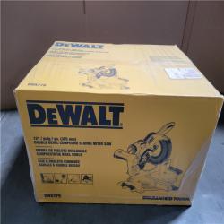 CALIFORNIA AS-IS NEW 12 DOUBLE BEVEL COMPOUND SLIDING MITER SAW