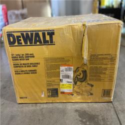 NEW! - DEWALT 15 Amp Corded 12 in. Double Bevel Sliding Compound Miter Saw  Blade Wrench and Material Clamp