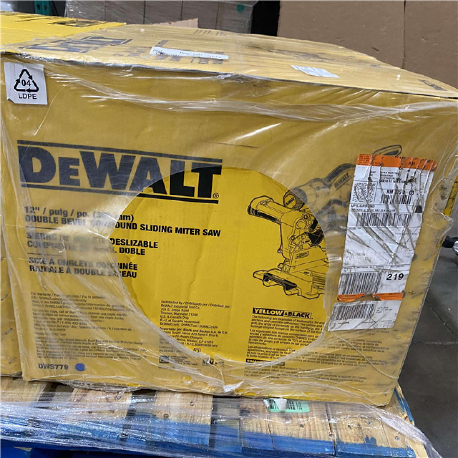 NEW- DeWalt 15 Amps 12 in. Corded Dual-Bevel Sliding Compound Miter Saw