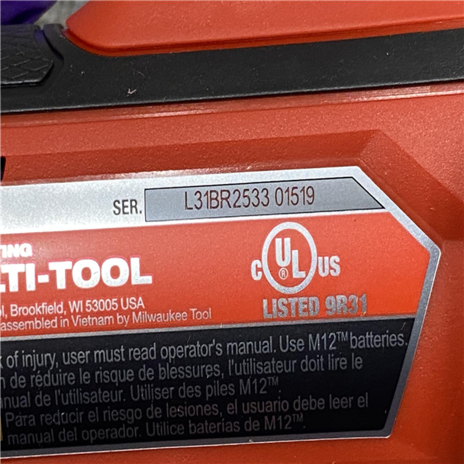 AS-IS Milwaukee FUEL 12V Lithium-Ion Cordless Oscillating Multi-Tool Kit