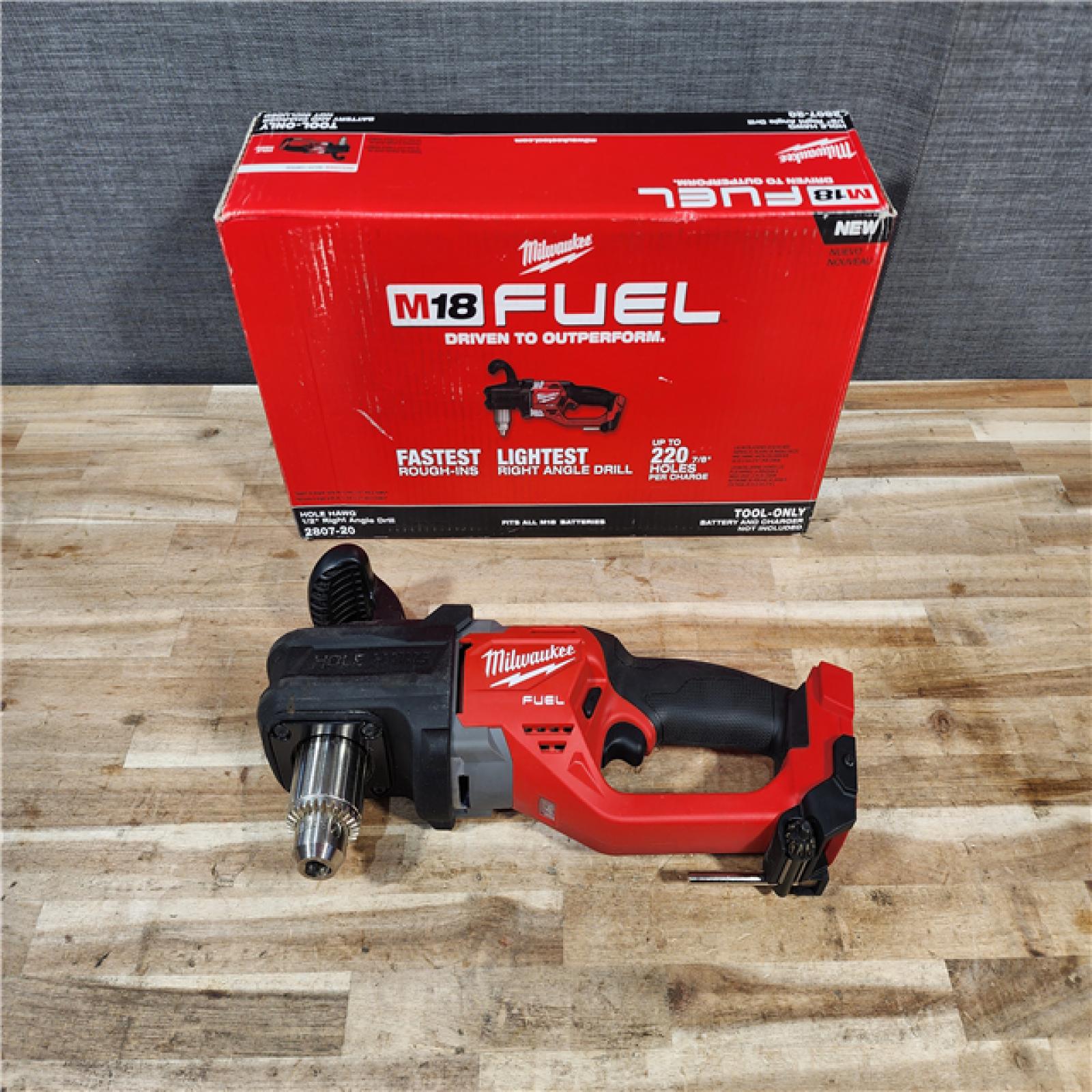 HOUSTON LOCATION - AS-IS Milwaukee FUEL GEN II 18V Lithium-Ion Brushless Cordless 1/2 in. Hole Hawg Right Angle Drill (Tool-Only)