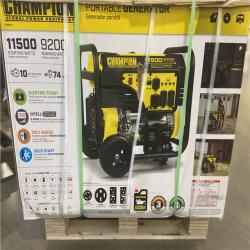 DALLAS LOCATION -Champion Power Equipment 11,500/9,200-Watt Gasoline Powered Electric Start Portable Generator