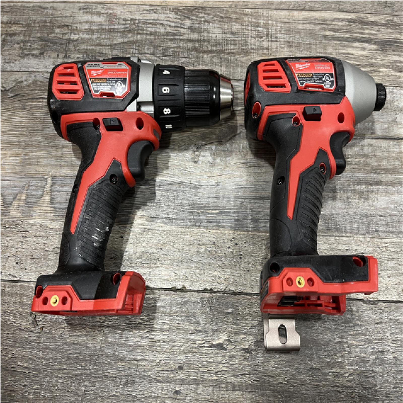 AS-IS Milwaukee 18V Lithium-Ion Cordless Drill Driver/Impact Driver Combo Kit