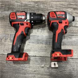 AS-IS Milwaukee 18V Lithium-Ion Cordless Drill Driver/Impact Driver Combo Kit