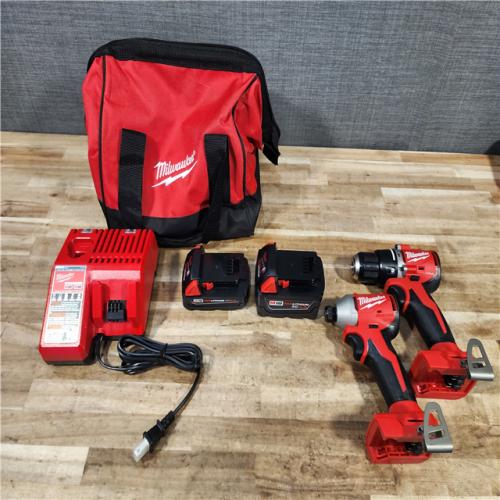 HOUSTON LOCATION - AS - IS Milwaukee 18-Volt Lithium-Ion Brushless Cordless Compact Hammer Drill/Impact Combo Kit