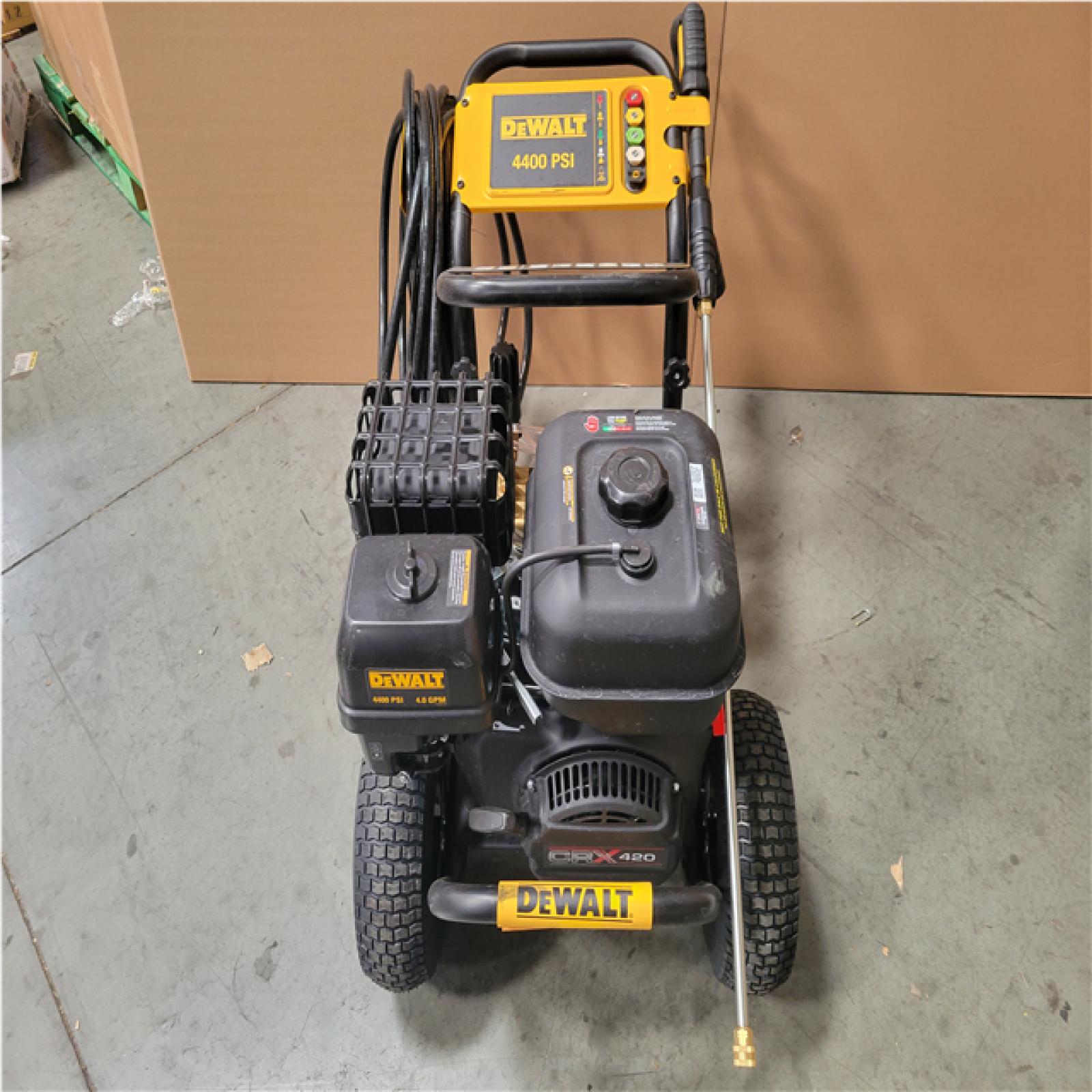 CALIFORNIA AS-IS DEWALT 4400 PSI 4.0 GPM Cold Water Gas Pressure Washer	