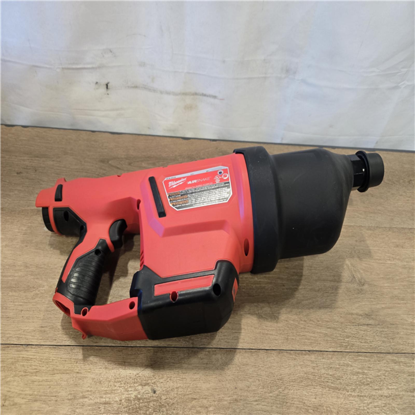 AS-IS Milwaukee 12V Cordless Drain Cleaning Airsnake Air Gun Kit