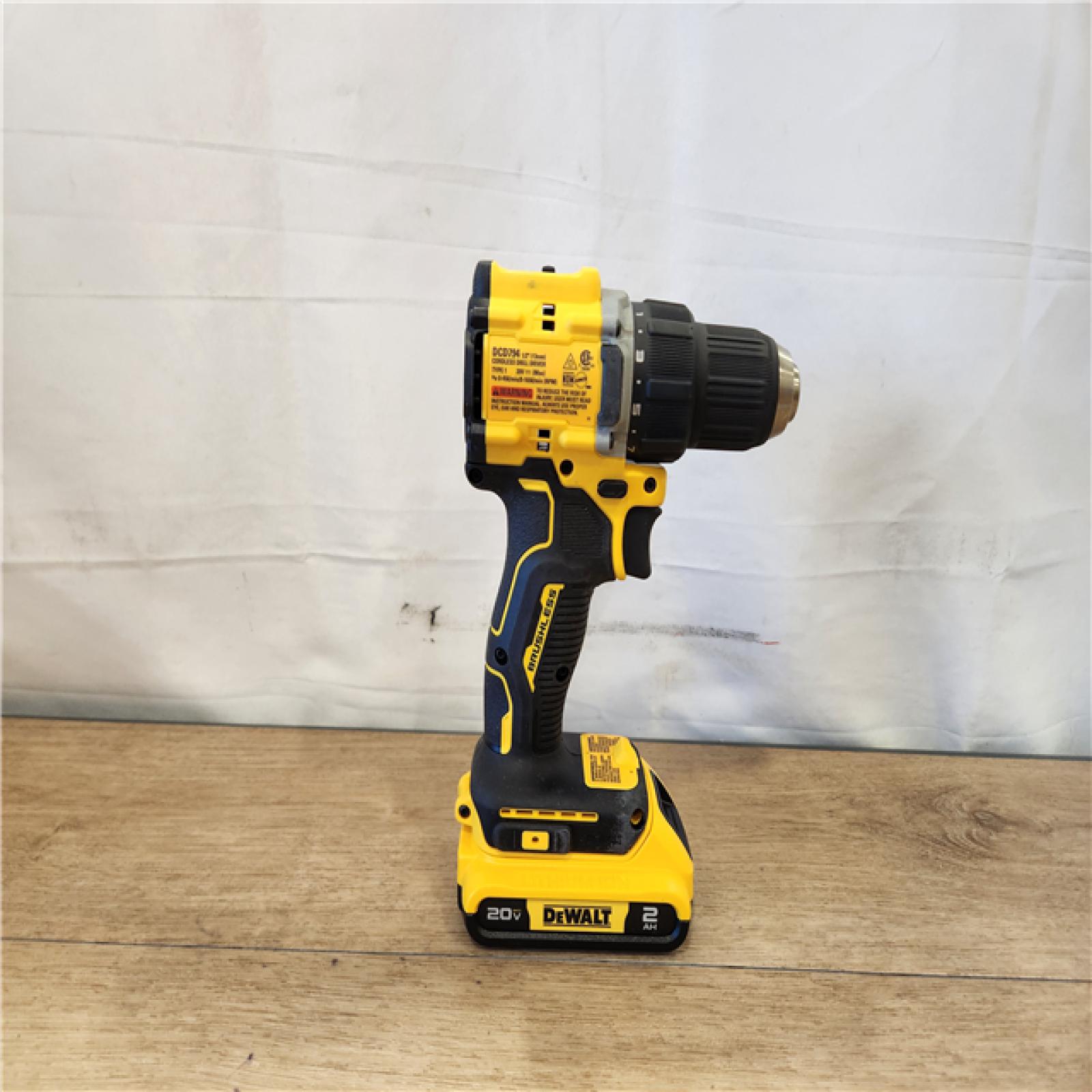 AS-IS- DEWALT DCD794D1 20V  Cordless.5 in Drill Driver  2 Ah