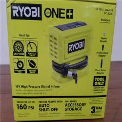 CALIFORNIA AS-IS RYOBI ONE+18V HIGH PRESSURE DIGITAL INFLATOR