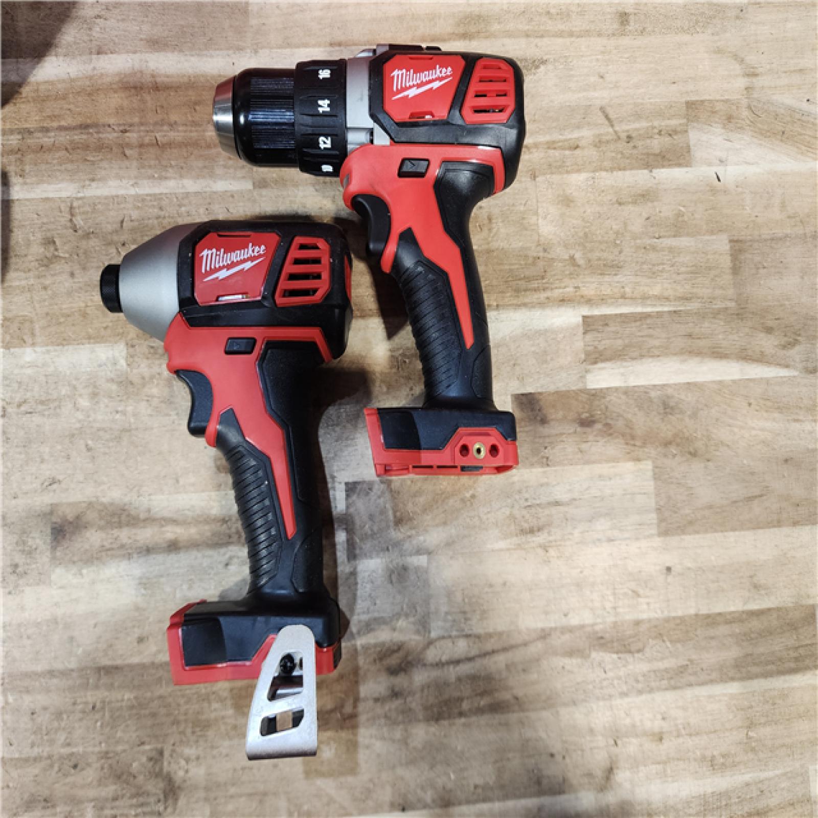 HOUSTON LOCATION - AS-IS Milwaukee 18V Lithium-Ion Cordless Drill Driver/Impact Driver Combo Kit
