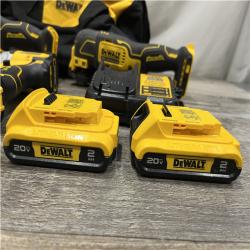 AS-IS DEWALT ATOMIC 20-Volt Lithium-Ion Cordless Brushless (4-Tool) Combo Kit