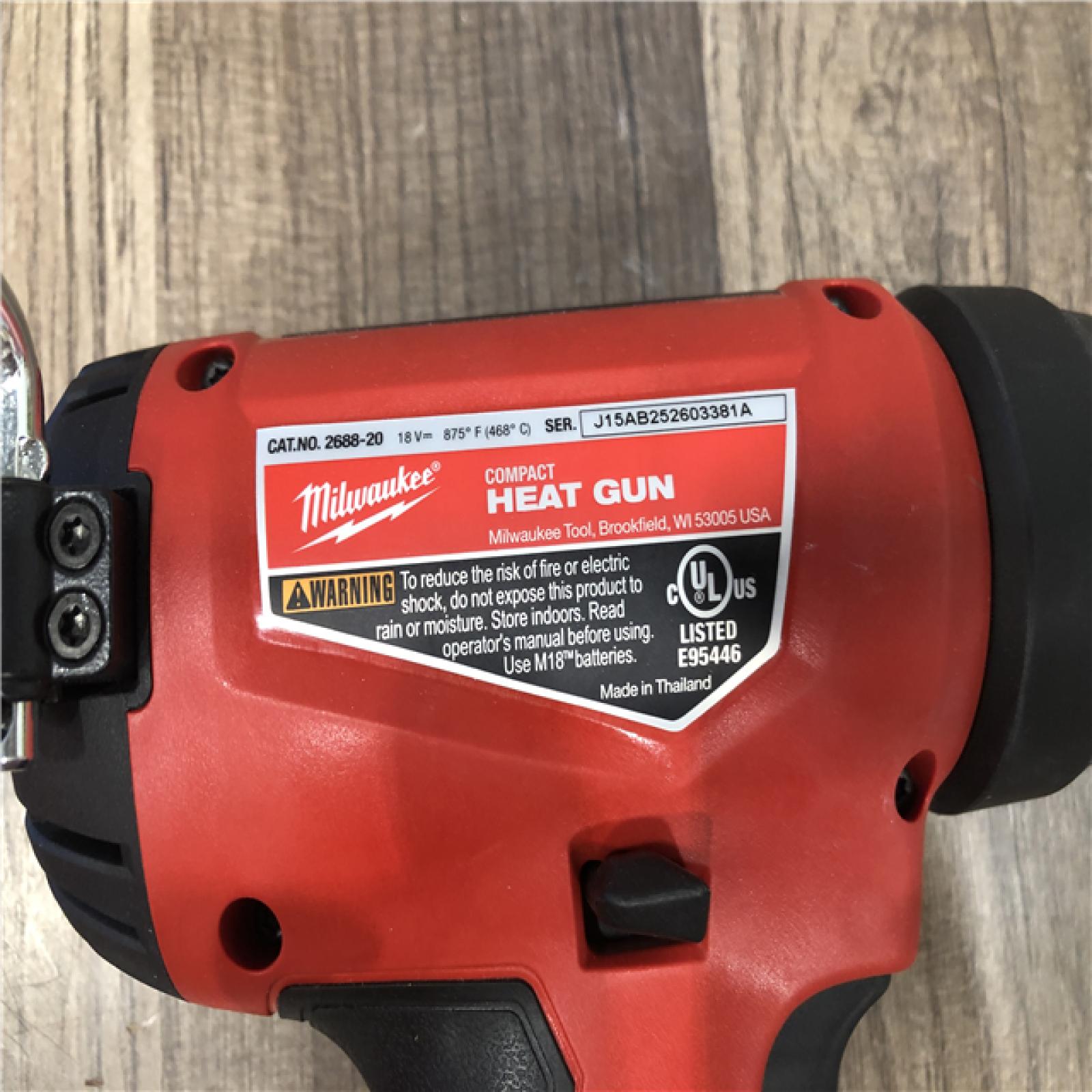 AS-IS Milwaukee 18V Lithium-Ion Cordless Compact Heat Gun (Tool-Only)
