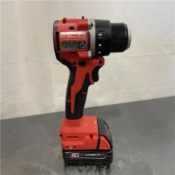 AS-IS - Milwaukee M18 18V Lithium-Ion Brushless Cordless 1/2 in. Compact Drill/Driver Kit