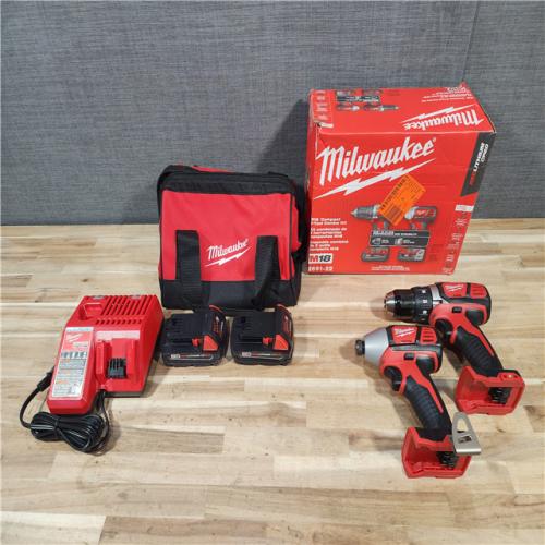 HOUSTON LOCATION - AS-IS Milwaukee 18V Lithium-Ion Cordless Drill Driver/Impact Driver Combo Kit