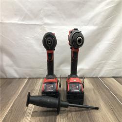 AS-IS Milwaukee FUEL 18V Lithium-Ion Brushless Cordless Hammer Drill and Impact Driver Combo Kit