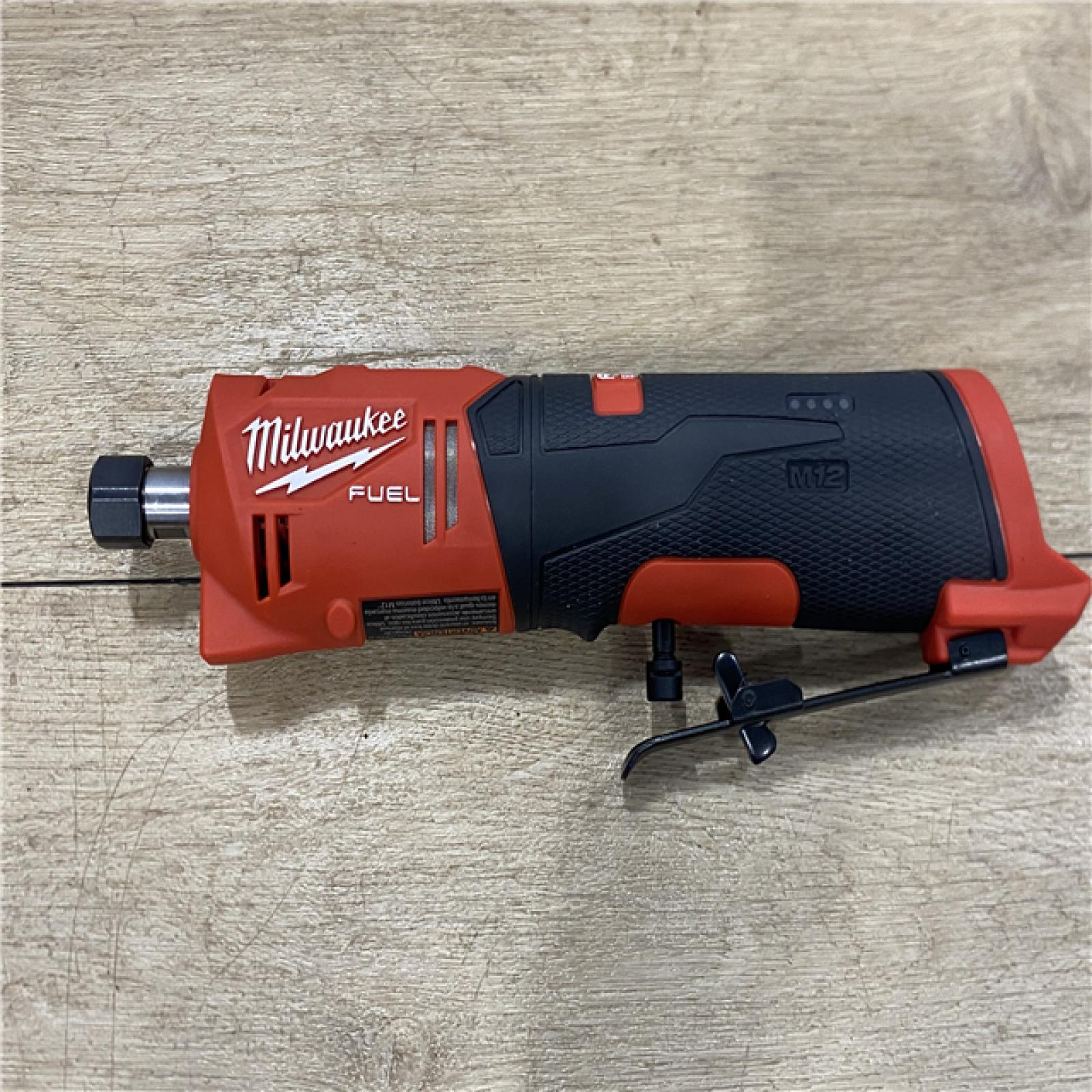 AS-IS Milwaukee FUEL 12V Lithium-Ion Brushless Cordless 1/4 in. Straight Die Grinder (Tool-Only)