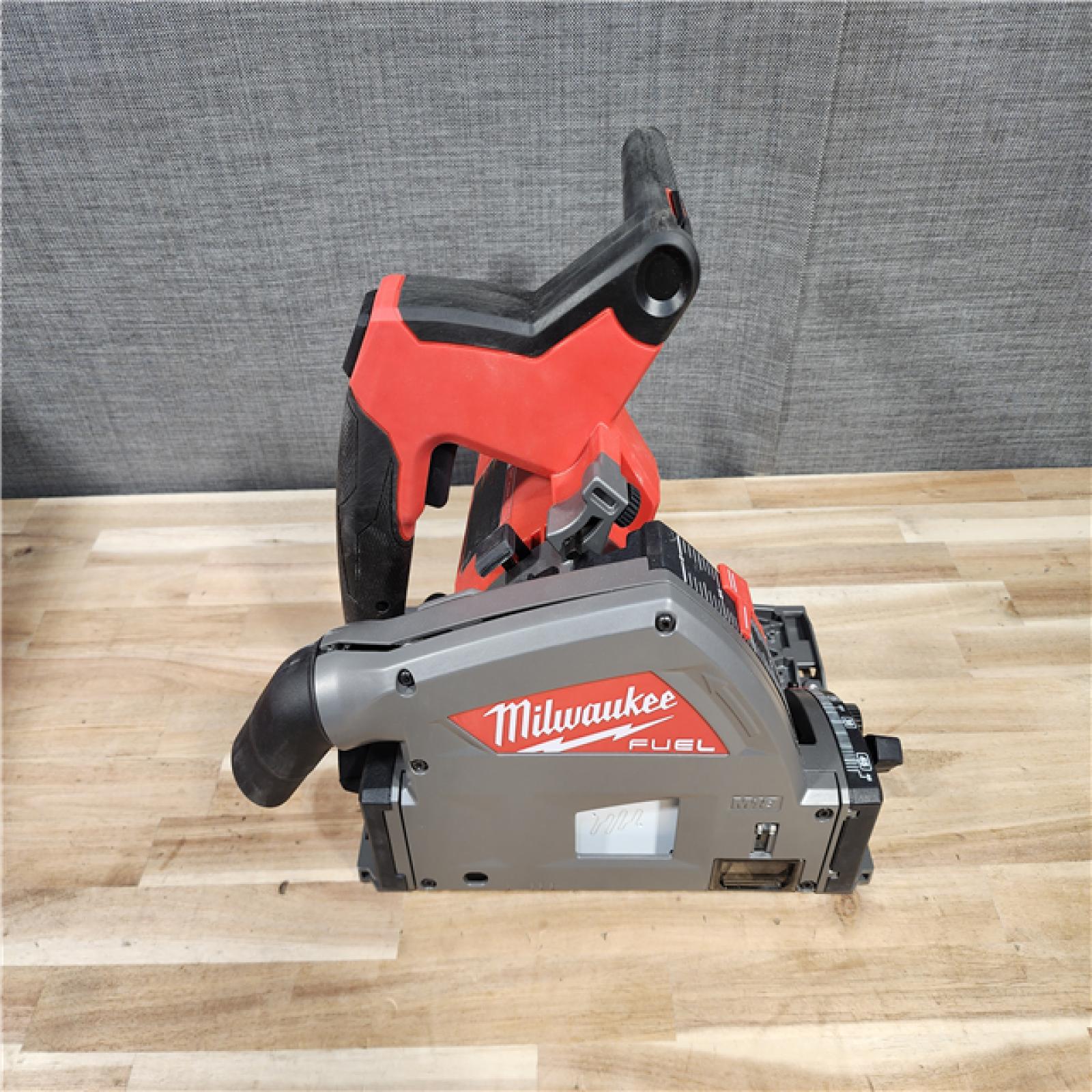 HOUSTON LOCATION - AS-IS Milwaukee  FUEL 18V Lithium-Ion Cordless Brushless 6-1/2 in. Plunge Cut Track Saw (Tool-Only)