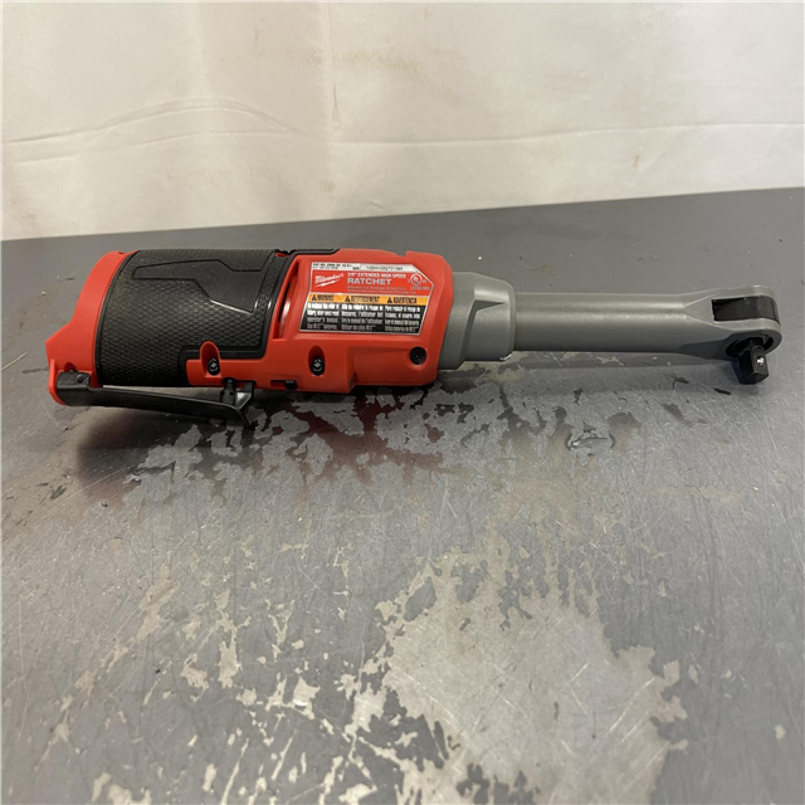 AS-IS - Milwaukee M12 FUEL 12V Lithium-Ion Brushless Cordless 3/8 in. Extended Reach High Speed Ratchet