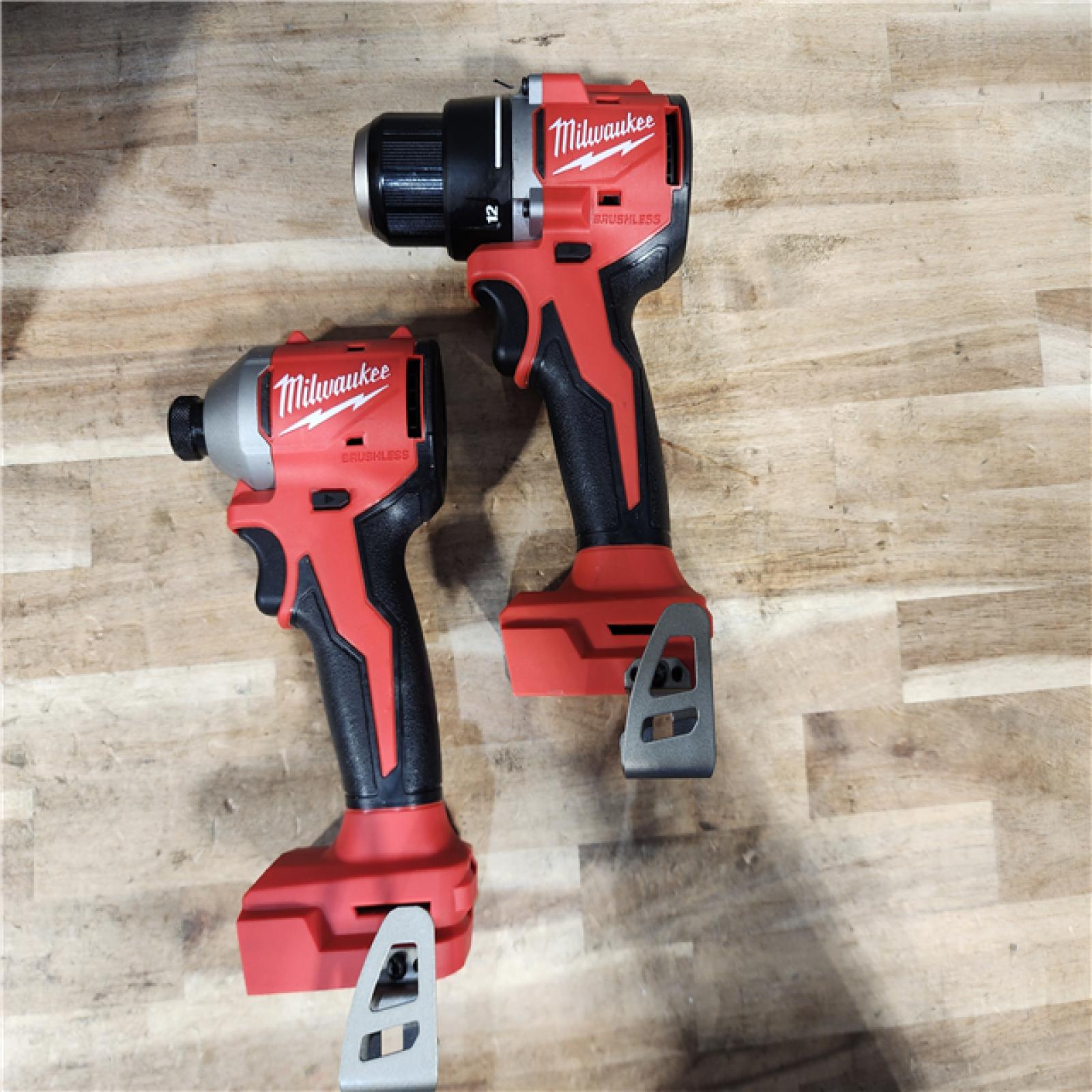 HOUSTON LOCATION - AS-IS Milwaukee  18V Lithium-Ion Brushless Cordless Compact Drill/Impact Combo Kit