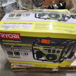 Dallas Location - As-Is RYOBI 6500-Watt Gasoline Powered Portable Generator