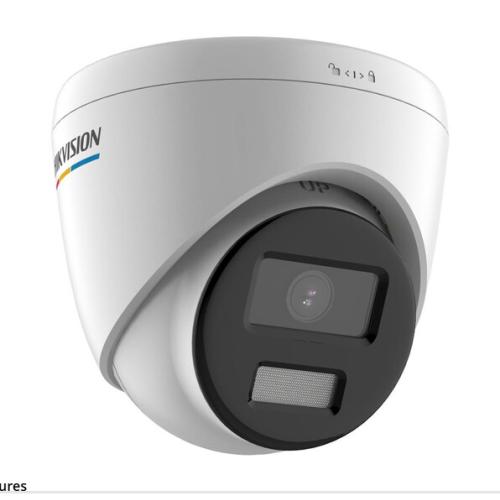 NEW! - Hikvision ColorVu DS-2CD1347G2-LUF 4MP Outdoor Network Dome Camera