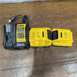 AS-IS DEWALT 20V MAX Lithium-Ion 6.0Ah and 4.0Ah Battery and Charger Starter Kit