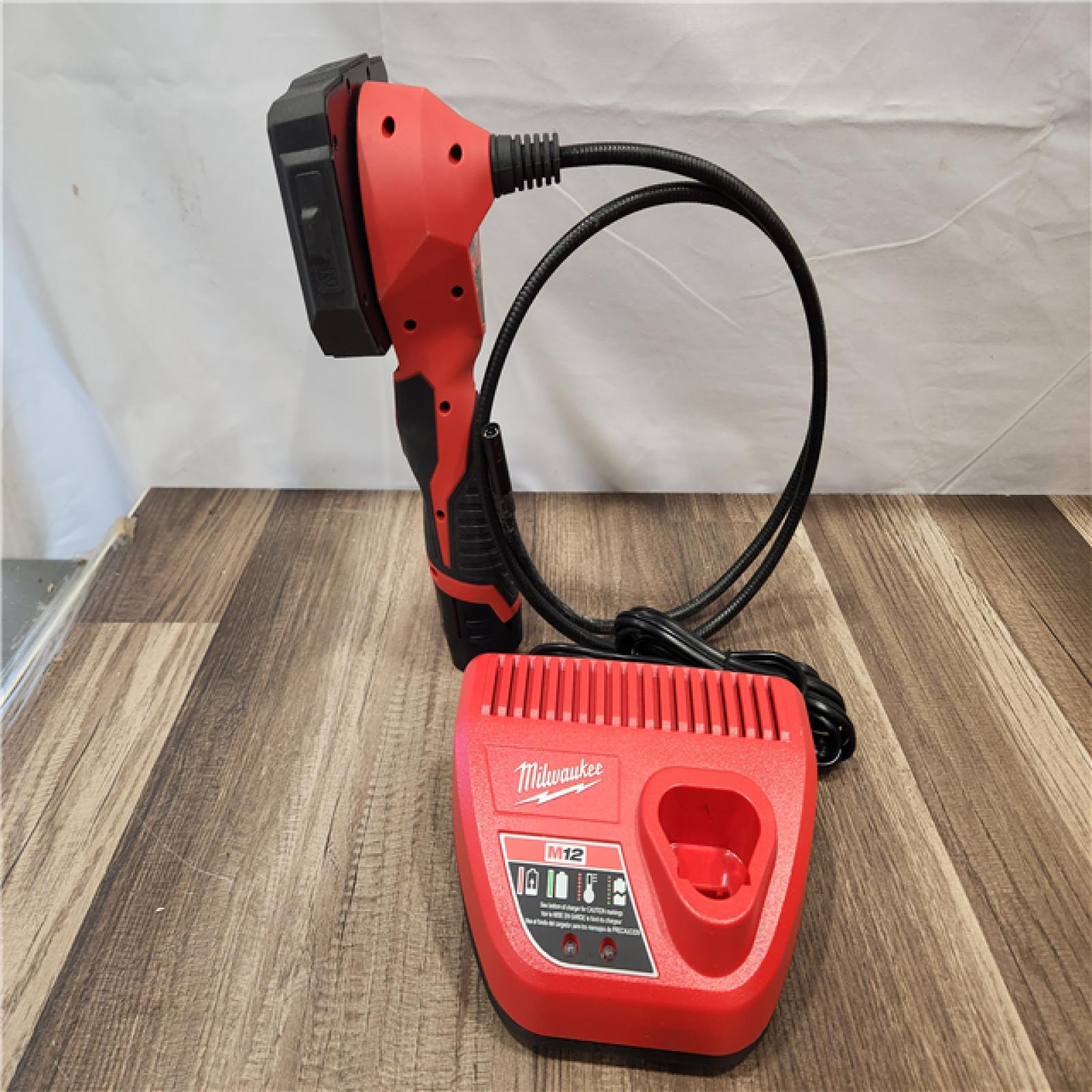 AS-IS- MILWAUKEE M12 12V Lithium-Ion Cordless M-SPECTOR 360-Degree 4 Ft. Inspection Camera Kit