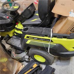 Dallas Location - As-Is RYOBI 80V HP Brushless 46 in. Battery Electric Cordless Riding Lawn Tractor with (3) 80V 10Ah Batteries and Charger