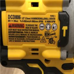 AS-IS DEWALT 20V XR Brushless Cordless 1/2 in. Hammer Drill (Tool-Only)