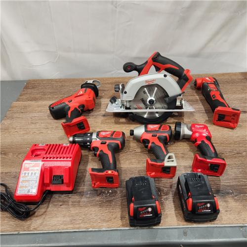 AS-IS Milwaukee 2691-26 18V M18 Lithium-Ion Cordless 6-Tool Combo Kit 3.0 Ah