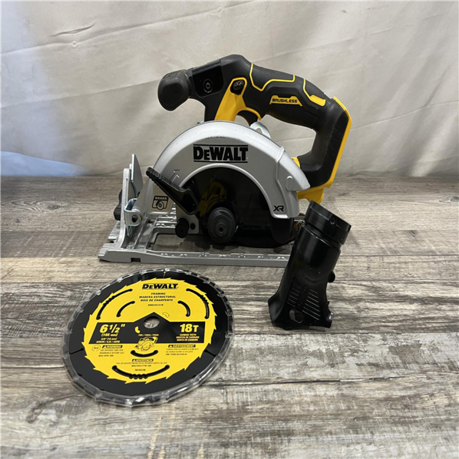 AS-IS DEWALT 20V MAX Cordless Brushless 6-1/2 in. Sidewinder Style Circular Saw (Tool Only)