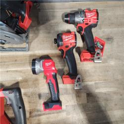 HOUSTON LOCATION - AS-IS (APPEARS LIKE NEW) M18 FUEL 18V Lithium-Ion Brushless Cordless 5-Tool Combo Kit with Two 5.0 Ah Batteries  1 Charger 1 Tool Bag