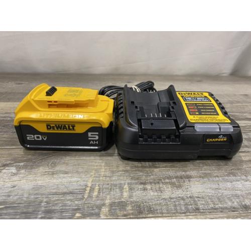 AS-IS DEWALT 20-Volt Maximum XR 5.0 Ah Battery Pack and Charger Kit