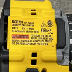 AS-IS DEWALT ATOMIC 20-Volt MAX Lithium-Ion Cordless Combo Kit