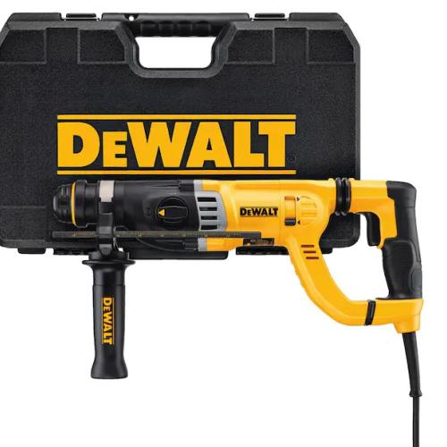 NEW! - DEWALT 8.5 Amp 1-1/8 in. Corded SDS-PLUS D-Handle Concrete/Masonry Rotary Hammer Drill Kit