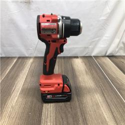 AS-IS Milwaukee M18 18V Lithium-Ion Brushless Cordless 1/2 in. Compact Drill/Driver Kit