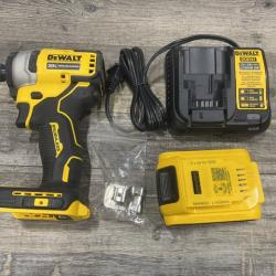 AS-IS DEWALT Atomic 20V Max Lithium-Ion Brushless Cordless Compact 1/4 in. Impact Driver Kit