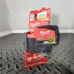 Houston Location - AS-IS  Milwaukee 3622-20 M12 12V Lithium-Ion Cordless Green Beam Cross Line & Plumb Points Laser (Tool Only) - Appears IN GOOD Condition
