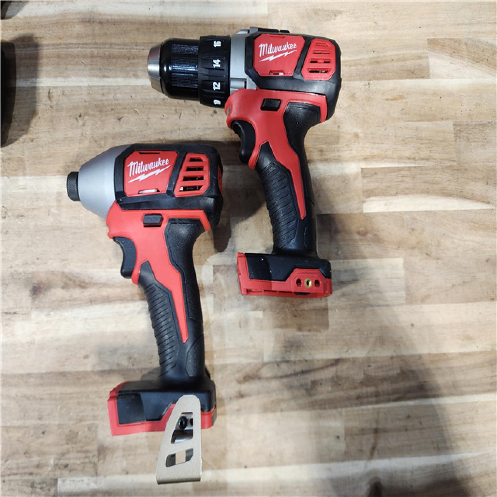 HOUSTON LOCATION - AS-IS Milwaukee M18 Brushed Cordless (2-Tool) Drill/Driver and Impact Driver Kit