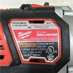AS-IS Milwaukee 18V Lithium-Ion Cordless Drill Driver/Impact Driver Combo Kit