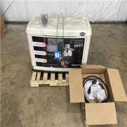 Houston Location - AS-IS Outdoor Power Equipment GENERAC GENERATOR 22 KW W/ 30AMP HOME LINK MANUAL TRANSFER SWITCH