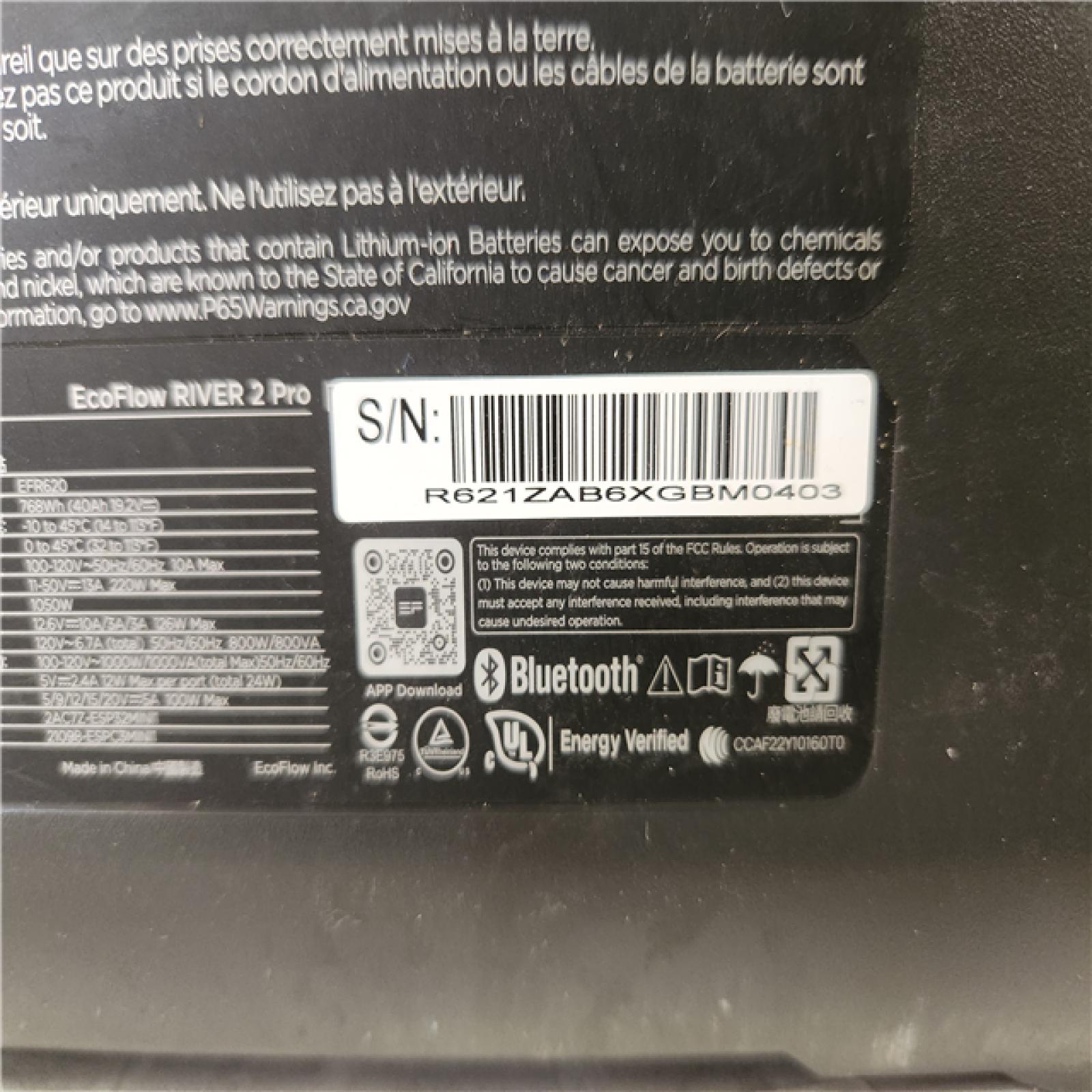 Phoenix NEW EcoFlow 800W Output/1600W Peak Push-Button Start Battery Generator RIVER 2 Pro  LFP Battery  Fast Charging for Outdoor  Camping